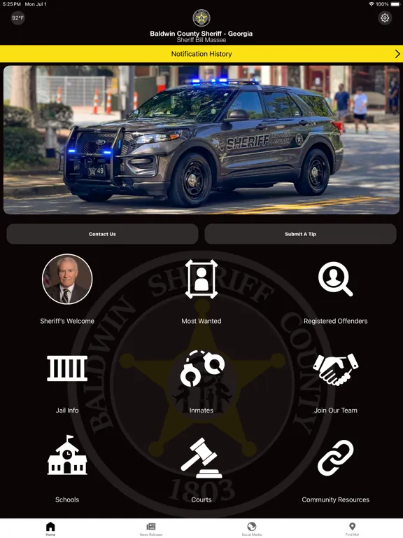 Baldwin Sheriff - GA iPad Screenshots