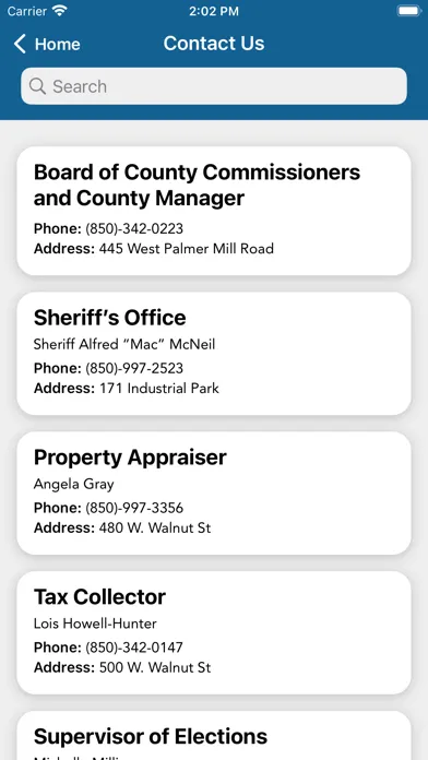 Ảnh chụp màn hình của Jefferson County Board FL