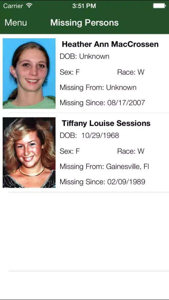 Capturas de tela do Alachua County FL Sheriff's Office