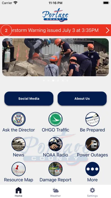 Ảnh chụp màn hình của Portage County EMA