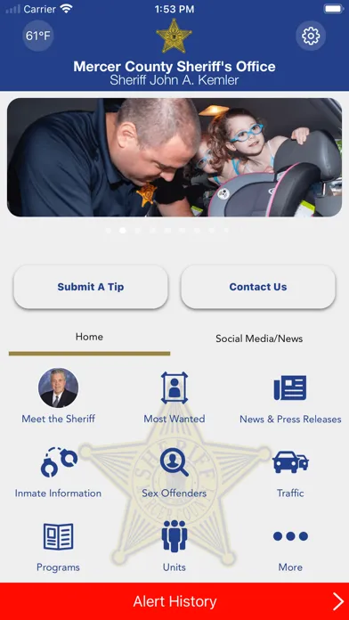 Screenshot di Mercer County Sheriff's Office
