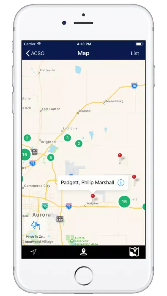 Ảnh chụp màn hình của Adams County Sheriff