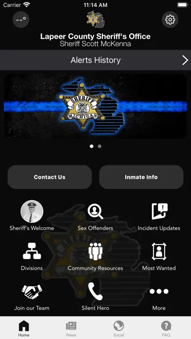 Tangkapan layar Lapeer County Sheriff