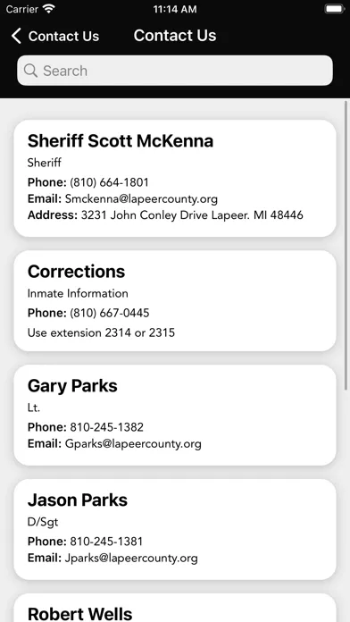 Tangkapan layar Lapeer County Sheriff