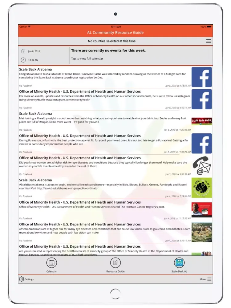 Скриншоты AL Community Resource Guide iPad 