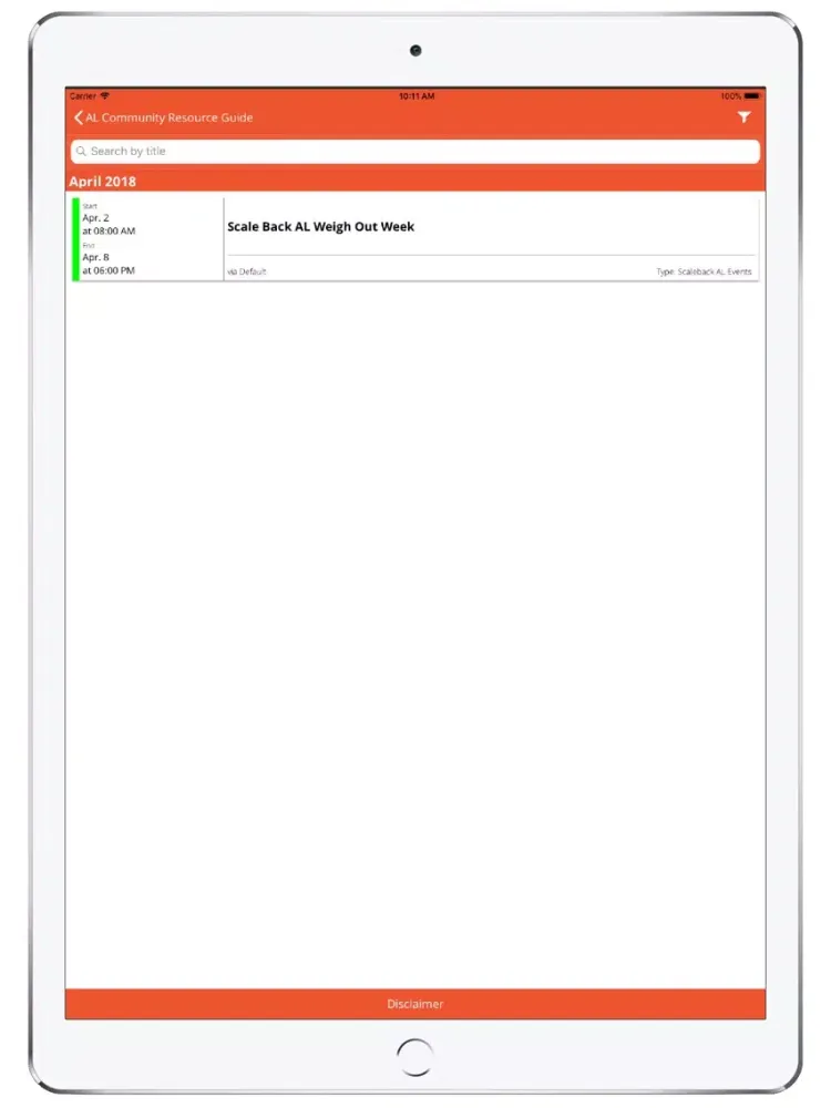 Скриншоты AL Community Resource Guide iPad 