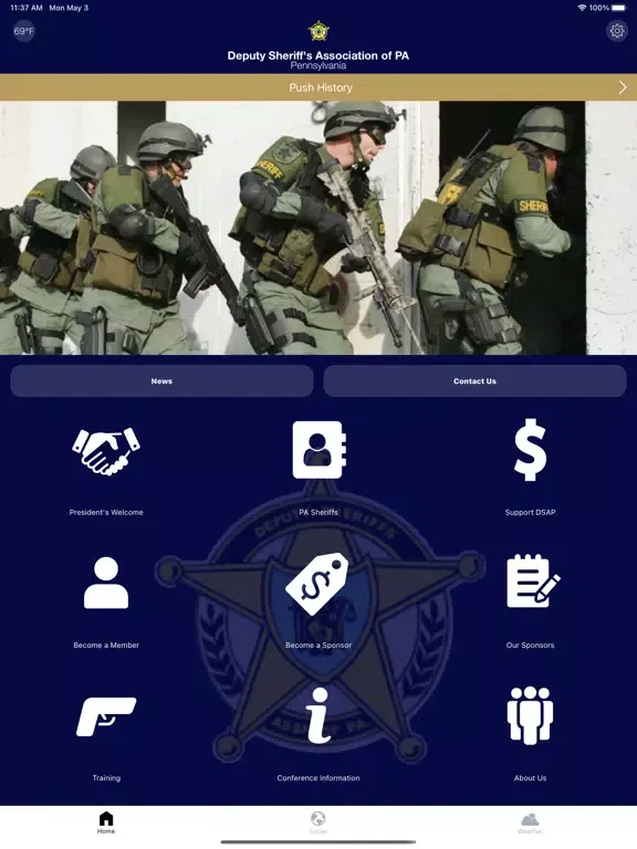 Capturas de pantalla de Deputy Sheriffs Assoc of PA iPad 