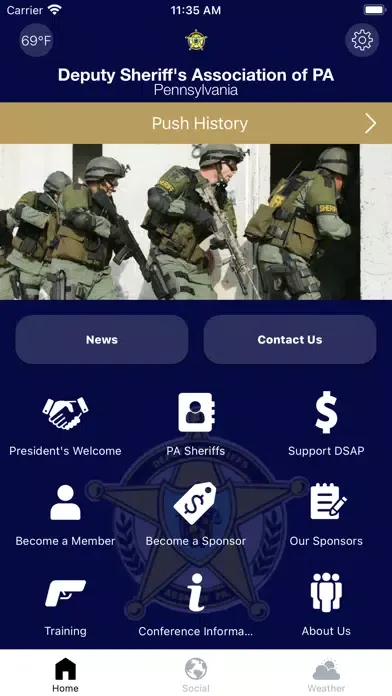 Capturas de pantalla de Deputy Sheriffs Assoc of PA