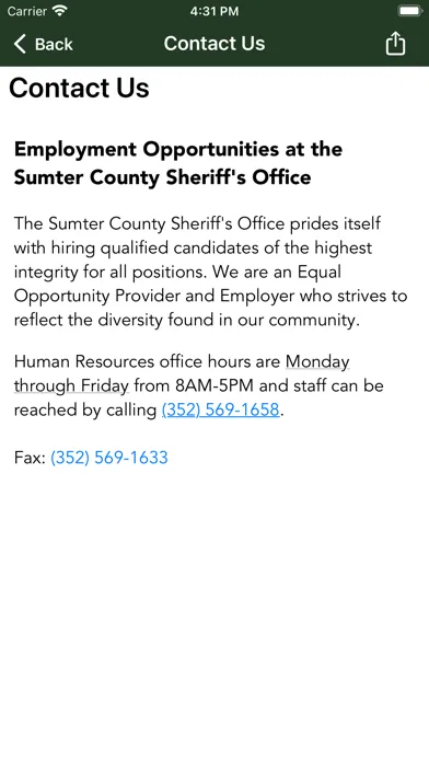 Sumter County Sheriff's Office سکرین شاٹس