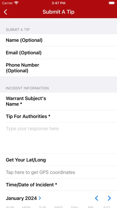 Ảnh chụp màn hình của Wayne County NY Sheriff