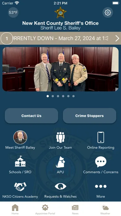 ภาพหน้าจอของ New Kent County Sheriff