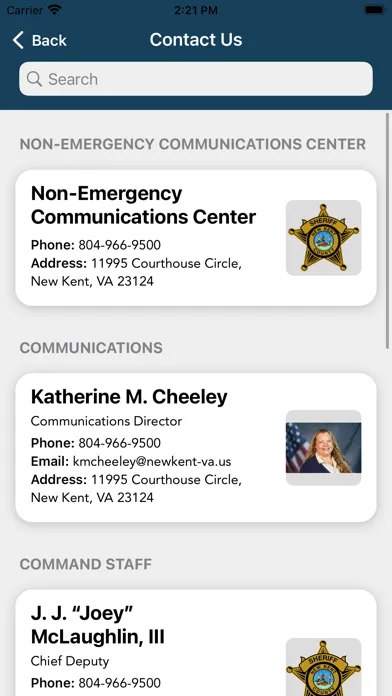 ภาพหน้าจอของ New Kent County Sheriff