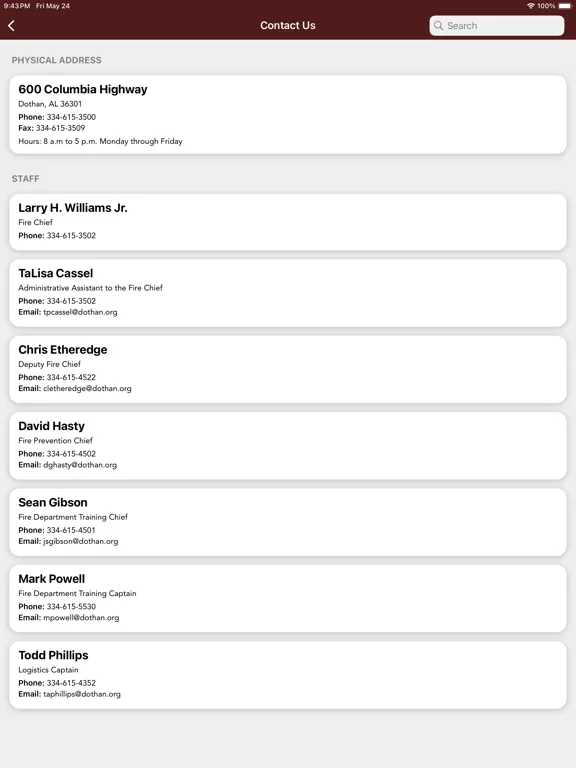 Dothan Fire Department iPad  スクリーンショット