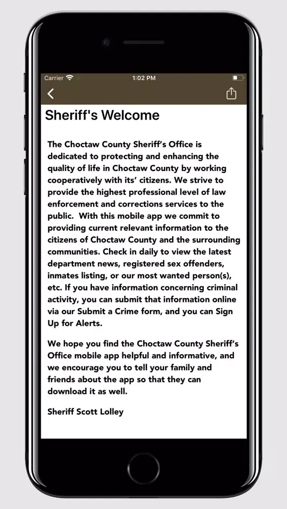 Choctaw County Sheriff AL স্ক্রিনশট