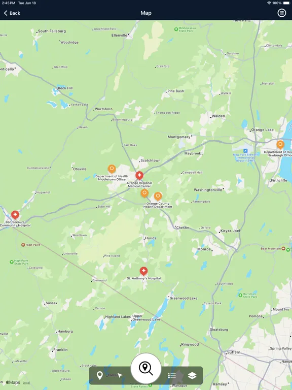 Orange County NY Health iPad  Screenshots
