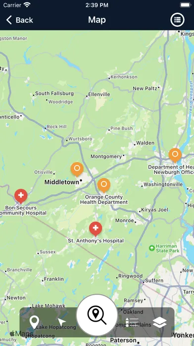 Orange County NY Health Screenshots