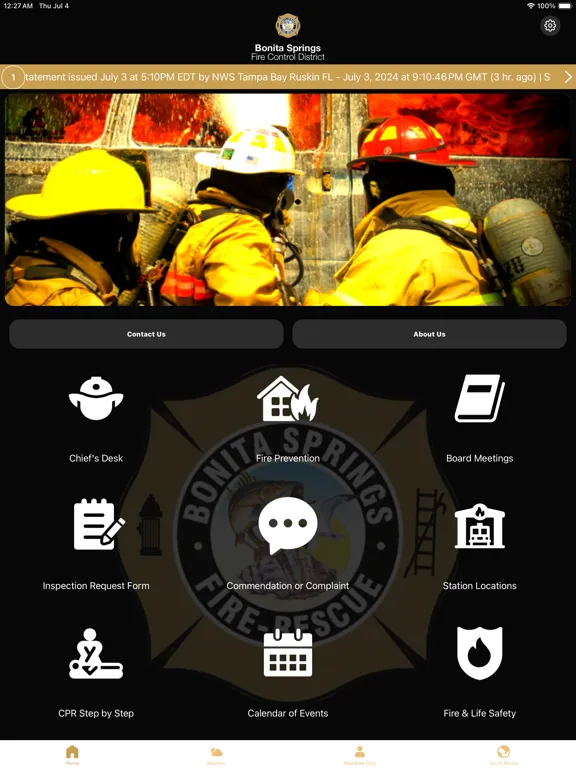 Bonita Springs Fire Control iPad  Screenshots