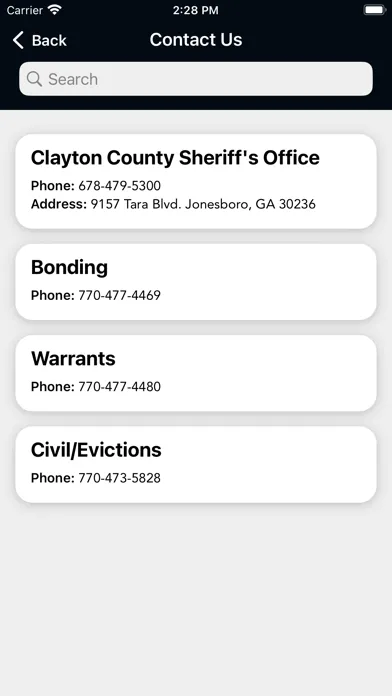 Clayton County Sheriff GA Screenshots