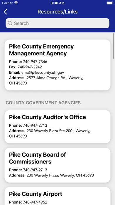 Pike County Ohio EMA Screenshots