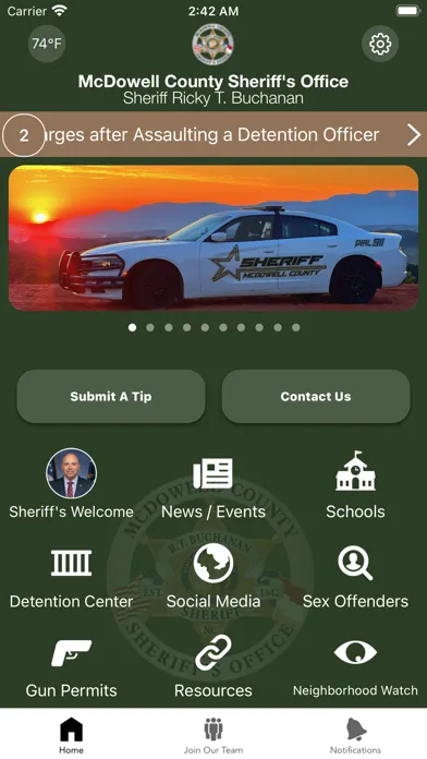Ảnh chụp màn hình của McDowell County Sheriff