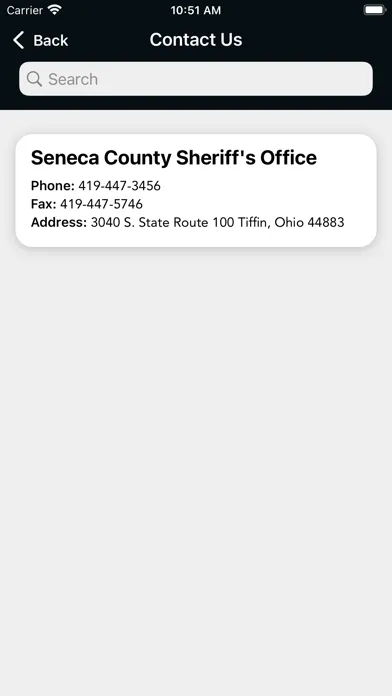 Seneca County Sheriff Ohio سکرین شاٹس
