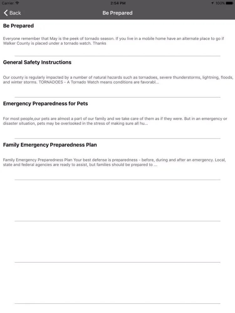 Walker County Alabama Emergency Management Agency iPad  سکرین شاٹس