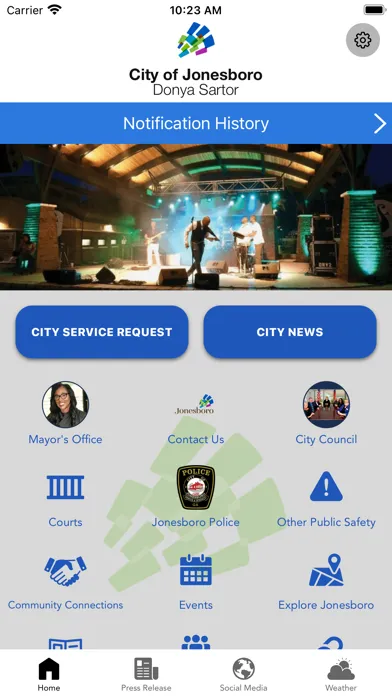 Capturas de tela do City of Jonesboro, GA