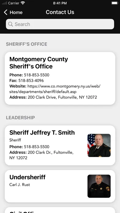 Montgomery County Sheriff NY Screenshots