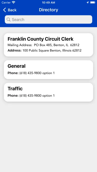 Franklin Circuit Clerk IL Screenshots