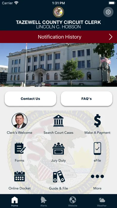 Capturas de pantalla de Tazewell County Circuit Clerk