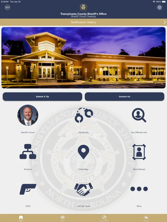 تصاویر Transylvania County Sheriff iPad 