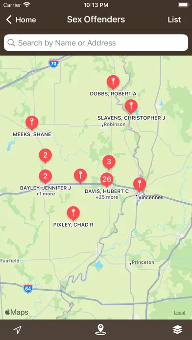 Capturas de tela do Lawrence County Sheriff's Dept