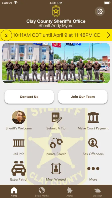 Zrzuty ekranu Clay County IL Sheriff
