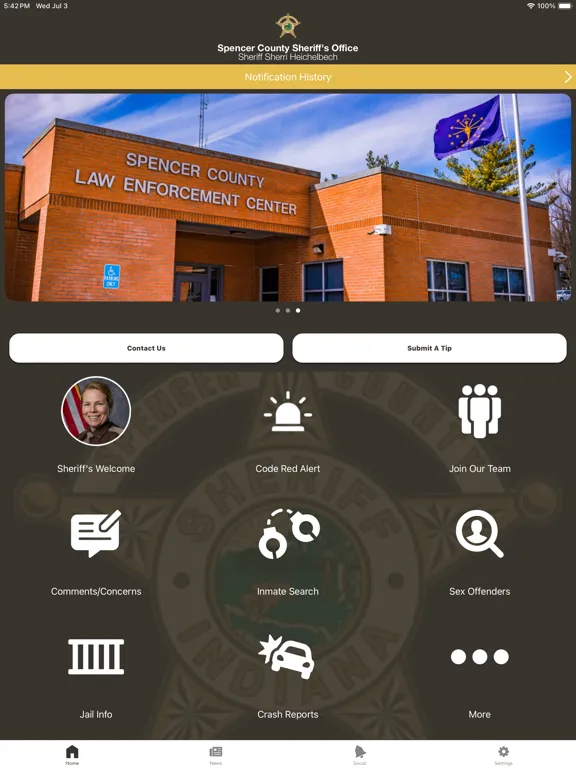 Spencer County Sheriff IN iPad Screenshots