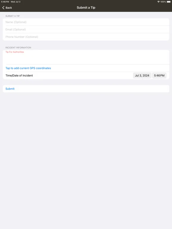 Spencer County Sheriff IN iPad Screenshots