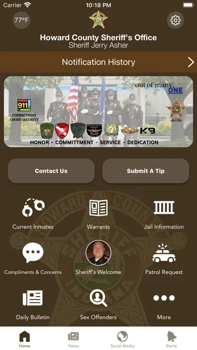 Howard County Sheriff's Office स्क्रीनशॉट