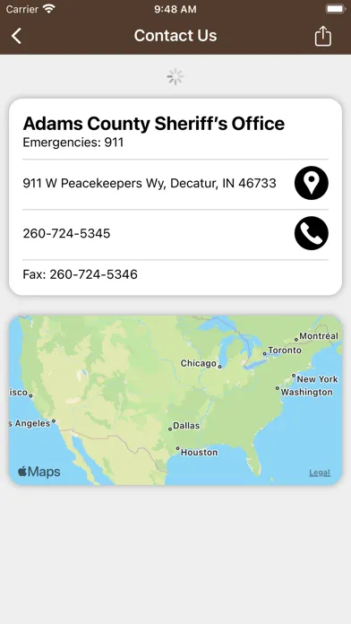 Adams County Sheriff's Office Screenshots