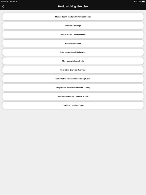 ISA Wellness iPad  Screenshots
