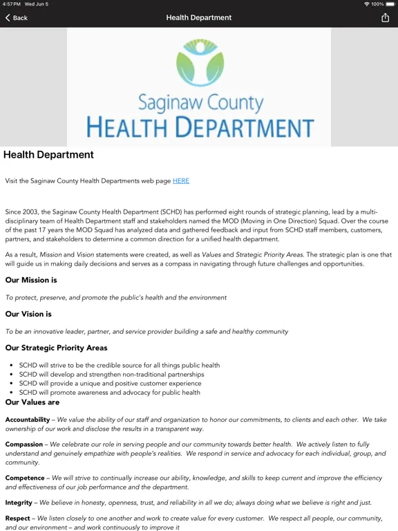 Saginaw County Sheriff iPad Screenshots