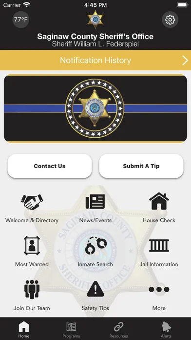 Saginaw County Sheriff Screenshots