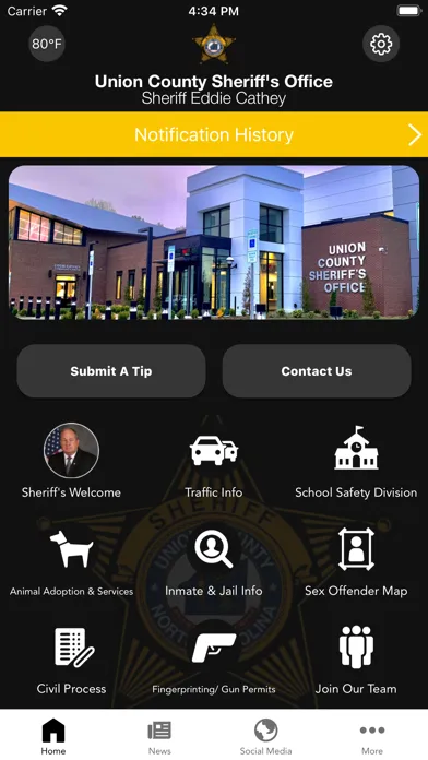 Captures d'écran de Union County Sheriff NC