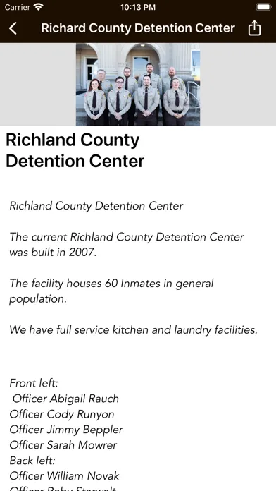 Richland Co. Sheriff's Office Screenshots