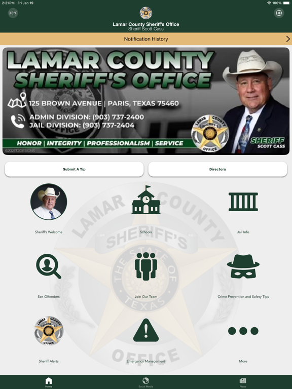 Lamar County Sheriff TX iPad 应用截图