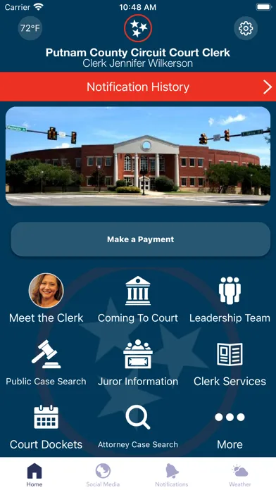 ภาพหน้าจอของ Putnam TN Circuit Court Clerk