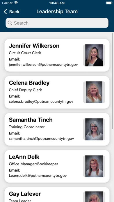 ภาพหน้าจอของ Putnam TN Circuit Court Clerk