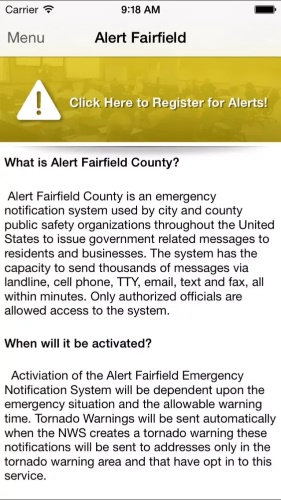Fairfield County EMA, Ohio স্ক্রিনশট