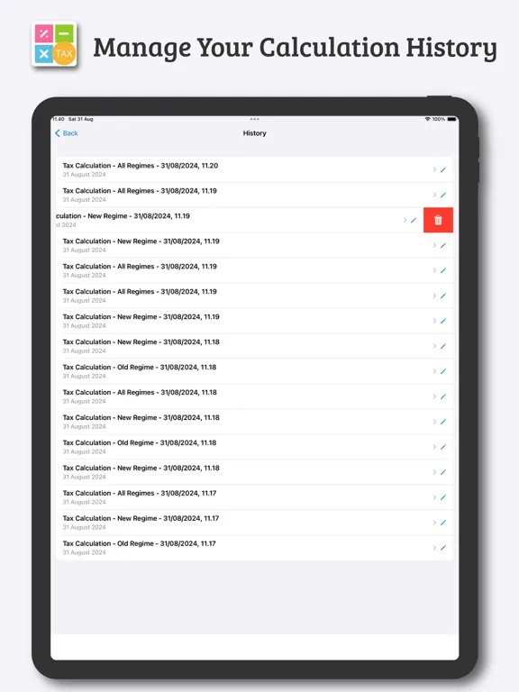 Income & Tax Calculator iPad  Screenshots