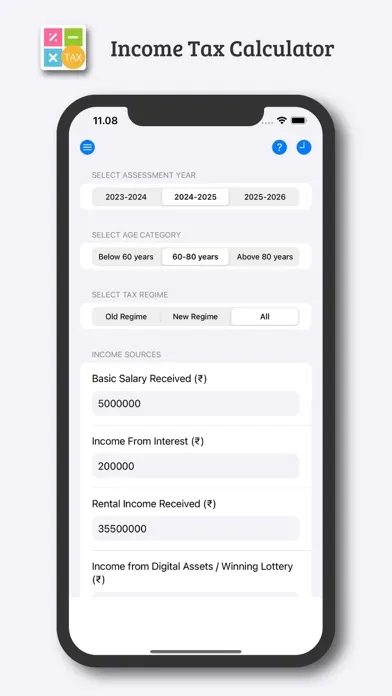 Income & Tax Calculator Screenshots