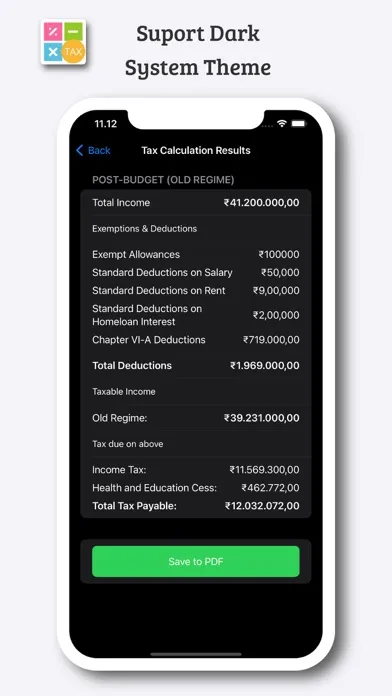 Income & Tax Calculator Screenshots