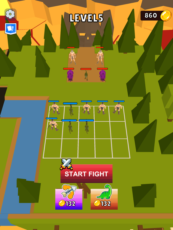 Merge Dino Warior Fight iPad  स्क्रीनशॉट